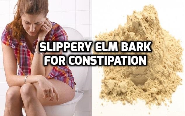 Slippery elm for constipation