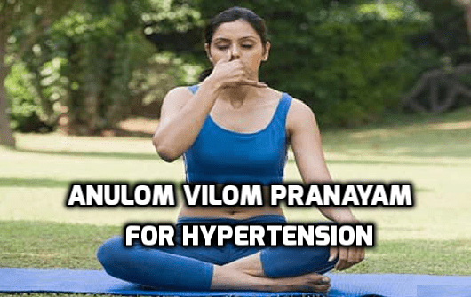Anulom vilom pranayam for Hypertension