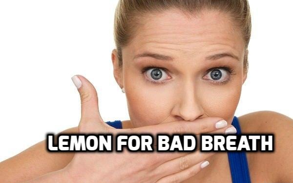 Lemon for bad breath